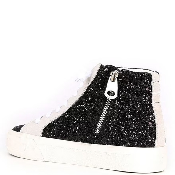 Vintage Havana dormy glitter star studded high top platform sneaker - Picture 9 of 12
